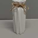 White Ceramic Vase-Flower Vase Dried Flower Vase for Modern Home Decor, Fit for Foyer Living Room Fireplace Bedroom Kitchen,Decent Gift, 8.27" H