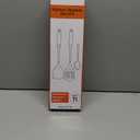 Titanium Spatula Set of 3 for Kitchen, Kitchen Utensil Set Pure Titanium, Food Grade, High Heat Resistant Cooking Utensils, Easy to Clean, Black