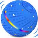 Interactive Dog Toys Dog Ball for Small Medium Dogs – 3 Smart Play Modes Bouncing Interactive Pet Toy, Durable E-TPU Material with RGB Lights, Self-Rolling Toy to Relieve Dog Boredom and Anxiety