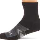 Thorlos Wcxu Max Cushion 12 Hour Shift Crew Socks (Medium, Black/Grey)