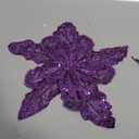 Rhinestone Bead Flower Applique Sewing Embroidery Trim Lace Patches for DIY Clothing Handmade Bridal Wedding Dresses Headwear Dcor (Style 2 Dark Purple)