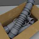 Cinsda Double Sink Drain Kit, Flexible Sink Drain Pipe 1-1/2 & 1-1/4 P Trap Fits Sink Bowl Drain, Expandable Plumbing Kit for Kitchen, Bathroom, Gray