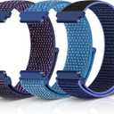 Relting Sport Loop Nylon Band 16mm 18mm 19mm 20mm 22mm Watch Band Quick Release,Soft Fabric Nylon Adjustable Replacement Wristband Strap for Men Women (Indigo+Cape Blue+Midnight Blue)