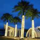 2 x Christmas Lights 34FT Outdoor Waterproof Decoration String Lights 100 Count Warm White for Wedding Outdoor Indoor Xmas Party Christmas Tree Bushes (1, 34ft)