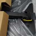 25 Inch Mobile Folding Desk - No Assembly, Pneumatic Sit-Stand, 29-42" Height Adjustable Rolling Laptop Desk with Hidden Wheels, 0-90 Tilt Top for Home Office, Craft & Study (Brown)