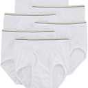 Stafford 6 Pack 100% Cotton Full-Cut Briefs White (32)