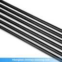 Stanbroil 18-Foot Fiberglass Chimney Rod Kit, 1/4" NPT Fittings, Used with Brush to Clean Debris from Chimney