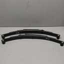 4 Leaf 1750lb Capacity Double Eye Spring for 3500lb Trailer Axle, 25-1/4" Length, 1.75" Width, 3" Free Open; Replaces for SW4B, 2 PCS