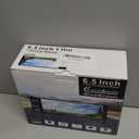 6.5 Single Din Car Stereo Receivers with Wireless Apple CarPlay, IPS Touchscreen 1280x452, Car Bluetooth 5.2, Car Radio FM AM, Backup Camera, USB Type-c Fast Charging, Android Auto, GPS Navigation