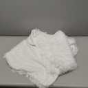 MEGO Luxury Fluffy Body Pillow Cover, 20x54 Shaggy Faux Fur Body Pillow Case, White Soft Plush Fuzzy Body Pillowcase, Decorative Furry Long Bed Pillow with Zipper Closure Hug Pillow for Bedroom White