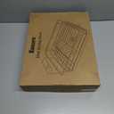 Kitsure Dish Drying Rack for Kitchen Counter, Stainless Steel Sink Organization and Storage Essentials with Cutlery Holder, Home and Appartment Decor, 12''W x 15.5''L, Light Grey