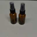 Vivaplex, Amber, 1 oz Glass Bottles, with Black Fine Mist Sprayers - 2 pack