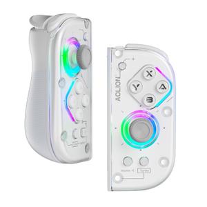Wireless Controller for Nintend0 Switch/Lite/OLED, Replacement Wireless Switch Controllers, Wireless Gaming Controller with RGB Lighting Effects, Includes Portable Storage Case