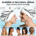 Extra Large Silicone Swim Cap for Long Hair - Odor-Free with 3D Ear Protection, Non-Slip Ultimate Fit for Women & Men Adults
