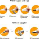 Tamodan Piping Bags 100PCS & 16 Inches Tipless Piping Bags, Extra Thick Pastry Bags Disposable, Non-Slip Icing Piping Bags Disposable Design, Cake Decoration.