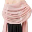 Soft Chiffon Scarfs Shawls and Wraps for Evening Dresses Wedding Shawl Wraps Bridal Scarve for Women Blush Onesize