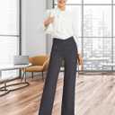 G4Free Wide Leg Pants for Women Loose Yoga Pants with Pockets Petite/Regular/Tall Stretch Casual Lounge Pants (Small, Deep Grey)