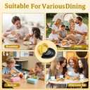 2 x 3-in-1 Tortilla Sealer - Adjustable Size For 6"-8-10" Crust,Detachable Tortilla Sealer Leak-proof Shark Tooth Design Dishwasher Safe, Suitable for Burritos,Dumplings,Pancakes (Yellow) (Yellow)
