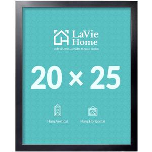 20x25 Picture Frame Black, Puzzles Frame for Wall Decoration, Classic Black Minimalist Style Suitable for Decorating Houses, Offices, Hotels, Puzzles Posters Photos or Artwork（1 Pack）