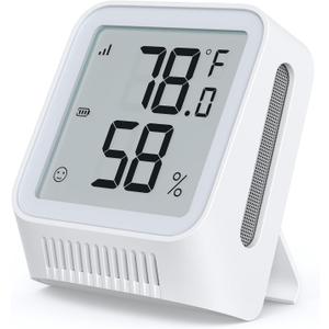 X-Sense Wi-Fi Indoor Hygrometer with SBS50 Base Station, Smart Hygrometer Thermometer with Remote Monitoring & App Control, SBS50 Base Station Required (Not Included), Model STH0A