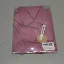 Mens Business Dress Shirt Long Sleeve Button Down Formal Shirt for Men Cotton Slim Fit Shirt for Wedding (Medium, Dark Pink)