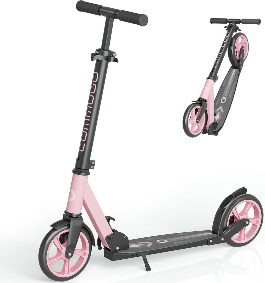 Kick Scooter for Kids 5-12, Teens, Adults, CPSC Certified Foldable Lightweight Sport Scooter with 8 Inch Wheels, Max Load 240 LBS, Gift for Childs