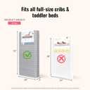 Dream On Me Superior Slumber Mattress, Fits Standard Full-Size Cribs & Toddler Beds, Reversible Design, 52" x 28" x 6", Waterproof Vinyl Cover, GREENGUARD Gold & BSA Certified
