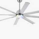 72 lnch lndustrial Celing Fan with Light and Remote Control,Large Brushed Nickel