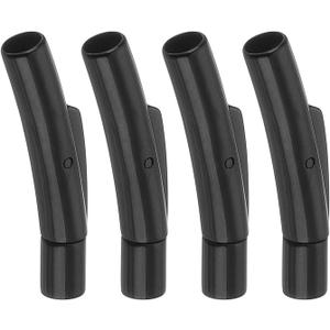 uxcell Leather Cord End Clasp, 4Pcs 3mm Hole Column Clasps Connectors, Stainless Steel Clasps Closures Leather Cord Buckle for Making DIY Supplies Crafts, Black5mm