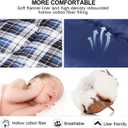 REDCAMP Outdoors Cotton Flannel Sleeping bag for Camping Hiking Climbing Backpacking, 3-season Trip Warm S Envelope Sleeping Bags 75 by 33 Inches (Navy Blue with 2lbs Filling)