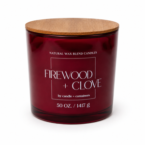 Firewood + Clove Glass Jar Candle 50 OZ