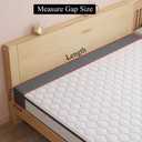 Bed Gap Filler for Headboard Space Filler Bed Crack Pillow Stopper 54x4x8 | Wall Side Mattress Extender Memory Foam Mattress Gap Filler Full Bed and Small Items From Falling for A Removable Cover