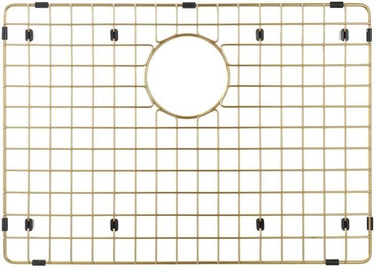Starstar Sinks Protector Matte Gold 304 Stainless Steel Kitchen Sink Bottom Grid, Rack (21 L x 16 W)