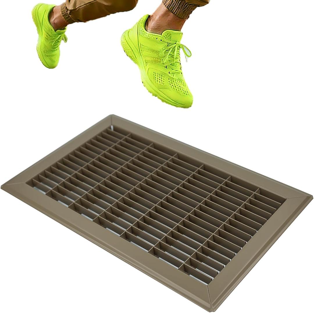 14x8 Floor Return Air Grille Fit 8x14 and 14x8 Duct Opening,Jumpable Floor Vent Cover Grille,Heavy Duty Floor Air Return Vent Cover Grill,Outer Dimensions: 15.75"W X 9.75"H