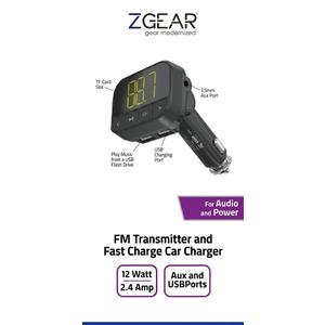 ZGear FM Transmitter and USB Car Charger