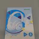 iClever BTH22 Kids Bluetooth Headphones, 60H Play Time, 74/85 dBA Safe Volume, Bluetooth 5.4, USB C, Over Ear Kids Headphones Wireless with Mic AUX Cord for iPad/Tablet/Travel, Blossom Pink