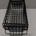 4 Pack Freezer Organizer Bins(14.6L X 7.1W X 5.2H) Suitable for 5-7 Cu.Ft Chest Freezer Sort Frozen Meats | Stackablet Chest Freezer Organizer Bins Get Food Easily w/Handle, Gifts Ideas for Mom (Black)