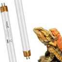 UVB Light for Reptiles Bearded Dragon, 2 Pack T5 UVB Reptile Light UVB Bulb 10.0 8W UVA UVB Reptile Light Bulb Terrarium Light Lamp Tube for Turtle Chameleon Leopard Gecko Snake Tank, 12 Inch