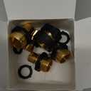 Triumpeek 3/4" Garden Hose Connector, 9 Pieces Garden Hose Quick Connect Fittings, Male and Female Quick Release Garden Hose Connector