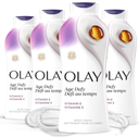 Olay Body Wash for Women, Age Defying with Vitamin E, 24hr Moisturizing, Hydrating & Refreshing, B3 Vitamin Complex, Free of Parabens & Phthalates, for All Skin Types, Scented, 22 fl oz (Pack of 4)