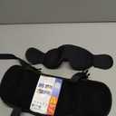 Travel Pillows for Airplanes, Airplane Pillow for Long Flight, Airplane Head Strap with Eye Mask for Sleep, Travel Neck Pillow for Car Road Trip, 360 Support Headrest, Stop Bobblehead, Black