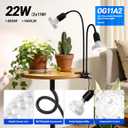 Barrina OG11A2 Clip On Grow Light for Indoor Plants, 4000K 22W(2 x 11W)