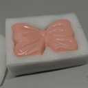 Bow Toothbrush Holder 2-Slot Toothbrush and Toothpaste Holder Cute Toothbrush Holder Set, Bathroom Counter Organizer for BathroomElectric Toothbrushes, Floss, Razors - Pink