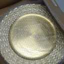 13" Chargers for Dinner Plates, Set of 6 Chargers for Dinner Plates, Plates for Party Table Decor (Gold)