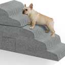 Dog Stairs for High Bed, 22.8" H 5-Step Pet Steps for Small Dogs & Cats