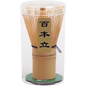 Handcrafted Golden Bamboo Matcha Whisk, Traditional Japanese Chasen Matcha Stirrer -Bamboo Whisk Made from Durable and Sustainable Organic Bamboo