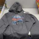 Stranger Things Blue Gradient Shadow Upside Down Logo Pullover Hoodie L 