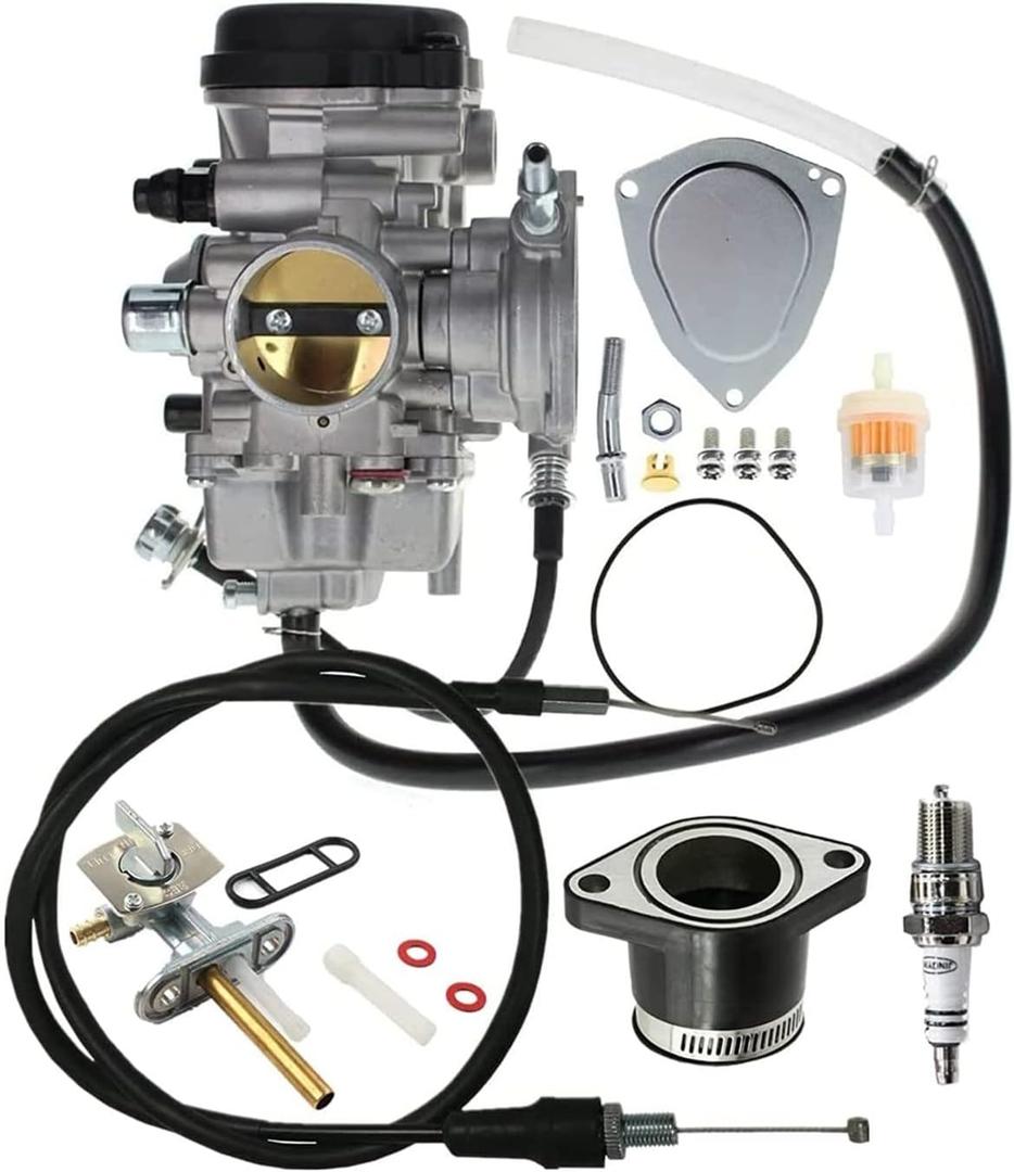 Kodiak 450 Carburetor Yamaha YFM450 Carb 4X4 4WD 2003 2004 2005 2006 ATV With Intake Boot Joint And Throttle cable