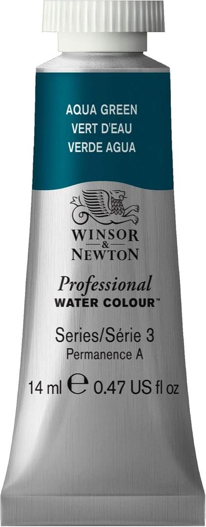 Winsor & Newton Professional Watercolor, 14ml (0.47-oz) Tube, Aqua Green