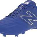 New Balance Men's 442 V2 Team FG Soccer Shoe, Blue/ White, 7.5 Wide